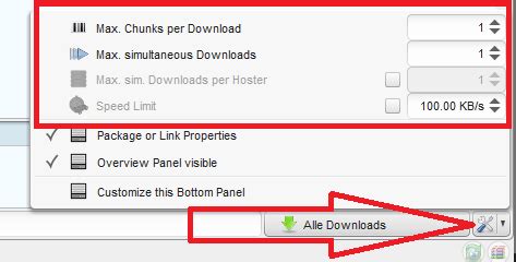 jdownloader max chunks|JDownloader Support .